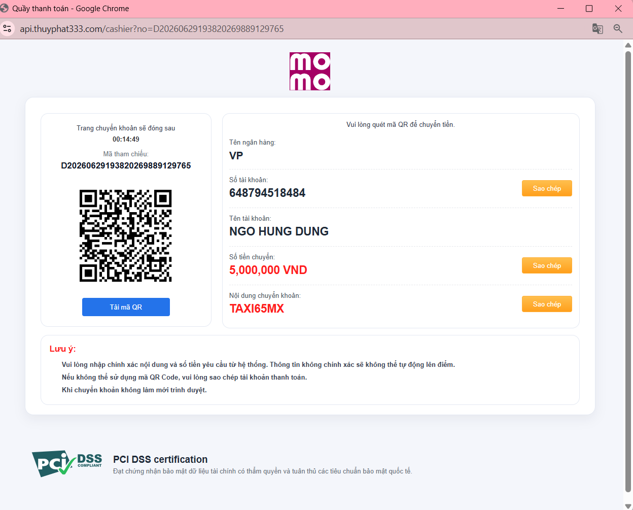 Sử dụng ví điện tử để quét mã QR Code