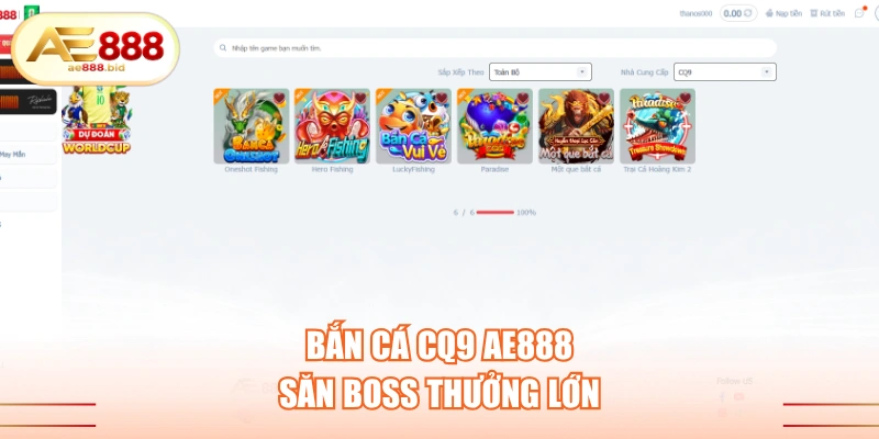 Bắn Cá CQ9 AE888 - Săn Cá Trúng Hàng Tỷ Đồng 1 Bắn cá CQ9 AE888