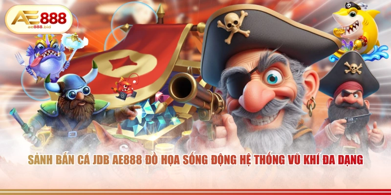 Sảnh Bắn Cá JDB Tại AE888 Săn Boss Thưởng Lớn 2 Sảnh bắn cá JDB AE888 đồ họa sống động hệ thống vũ khí đa dạng.