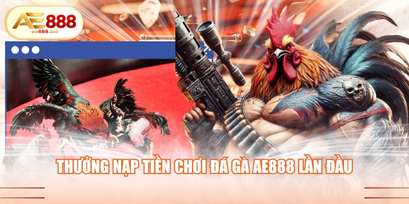 Thưởng Nạp Tiền Chơi Đá Gà AE888 Lần Đầu HOT 2026 1 Thưởng nạp tiền chơi đá gà AE888 lần đầu